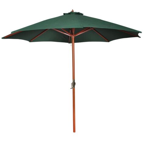 vidaXL Parasol Green 258 cm.