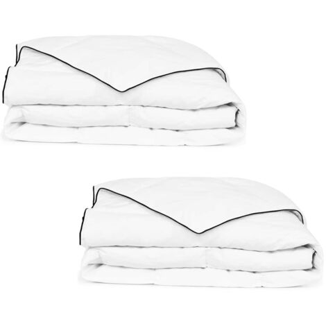 vidaXL Winter Down Duvet 2 pcs 140x200 cm