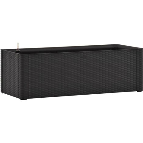 vidaXL Garten-Hochbeet Selbstbewässerungssystem Anthrazit 100x43x33 cm