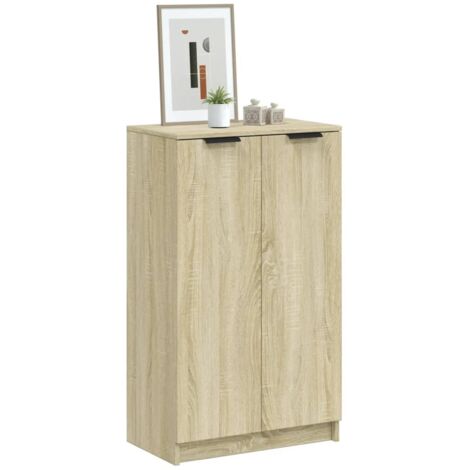Schuhschrank Sonoma-Eiche 59x35x100cm aus Spanplatte