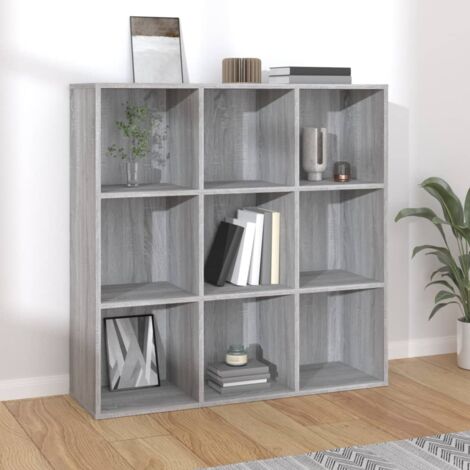 vidaXL Book Cabinet Grey Sonoma 98x29x97,5 cm