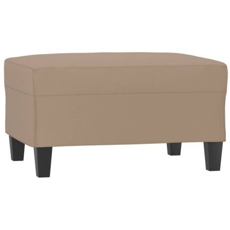 vidaXL Fußstütze Cappuccino 70x55x41 cm Kunstleder