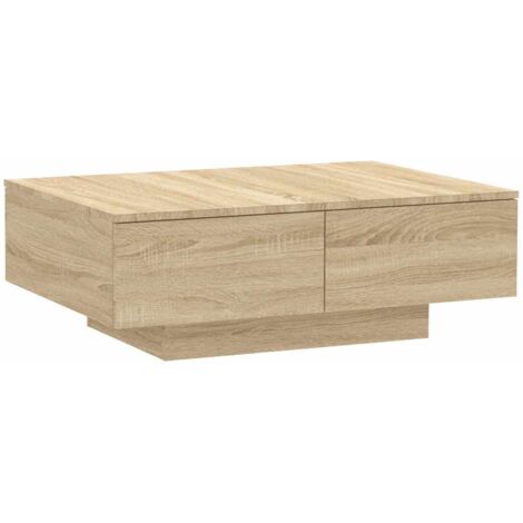 Couchtisch Sonoma Eiche 90x60x31 cm aus Spanplatte