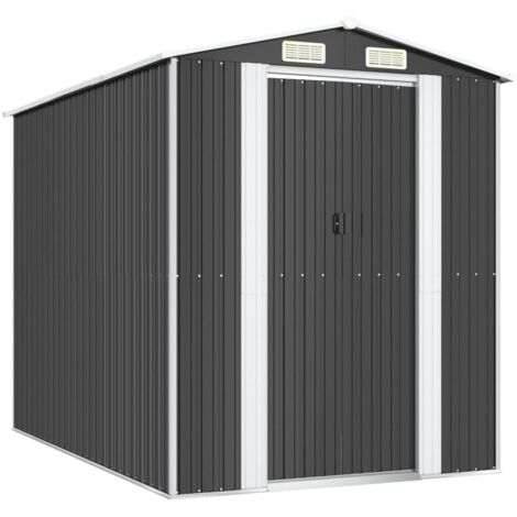 vidaXL Gartenlager Anthrazit 192x274x223 cm Verzinkter Stahl