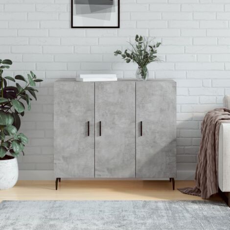 Beton-Grau Buffet 90x34x80 cm Ingenieurholz
