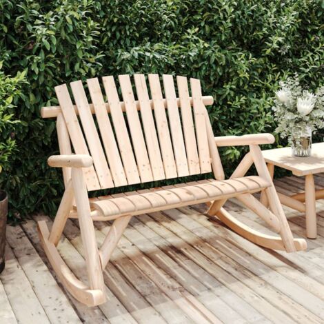 Garten-Schaukelbank 2 Plätze 123x96x102 cm aus massivem Fichtenholz
