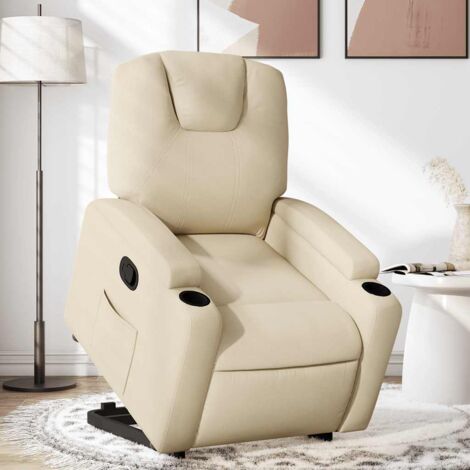 vidaXL Relaxsessel Creme Stoff (1/5)