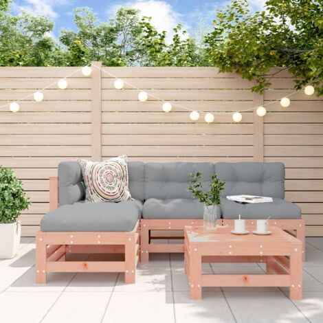 5-tlg. Garten-Lounge-Set Massivholz Douglasie vidaXL