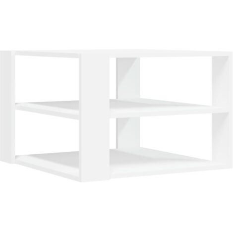 vidaXL Coffee Table White 58x58x40 cm Engineered Wood