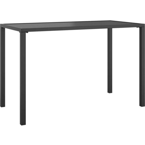 vidaXL Garden Dining Table Anthracite 110x54x70 cm Steel