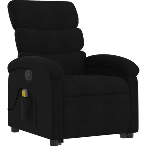 Neigbarer Massagestuhl Schwarz Stoff (1/5)