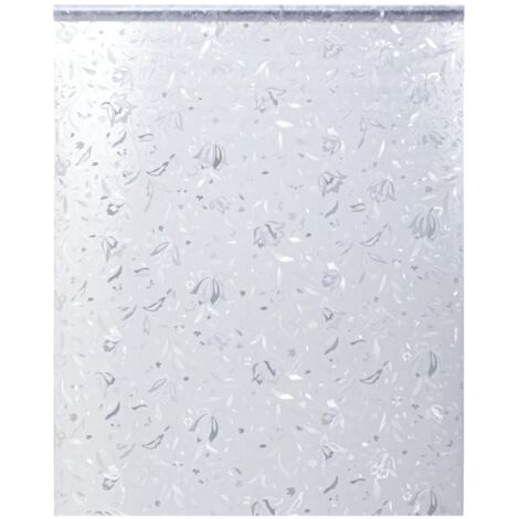 vidaXL Fensterfolie Matt mit Blumenmuster 90x500 cm PVC
