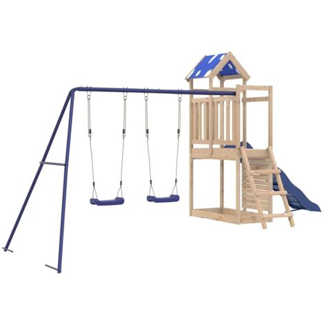 vidaXL Spielplatz im Freien aus massivem Kiefernholz