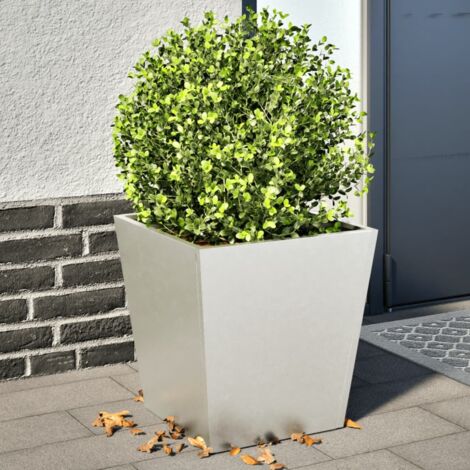 Blumenkübel 2 Stück 40x40x40 cm Edelstahl