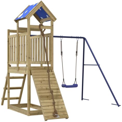 Spielplatz im Freien aus imprägniertem Kiefernholz