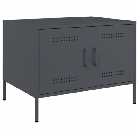 vidaXL Coffee Table Anthracite 68x50x50,5 cm Steel