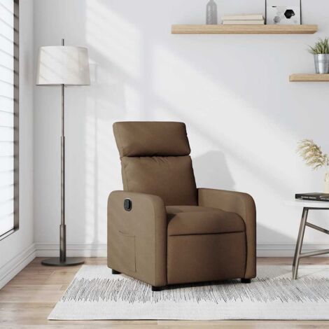 Brauner Stoff Relaxsessel