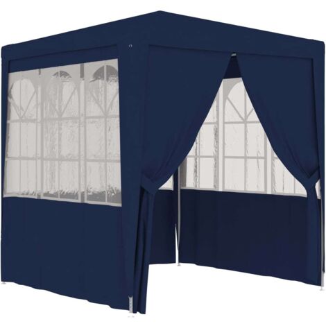 vidaXL Empfangszelt mit Seitenwänden 2,5x2,5 m Blau 90 g/m²