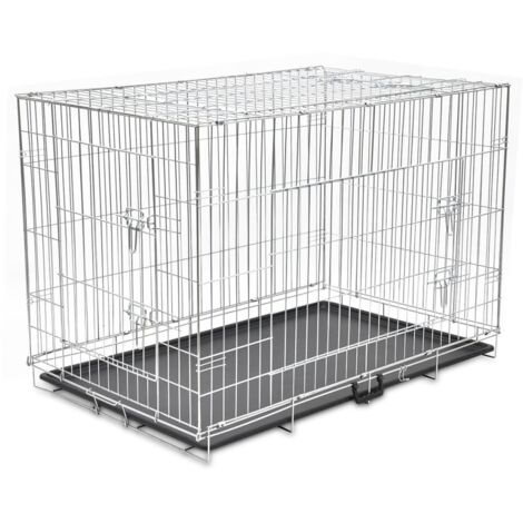 vidaXL Metall- und faltbare Hundekäfig XXL