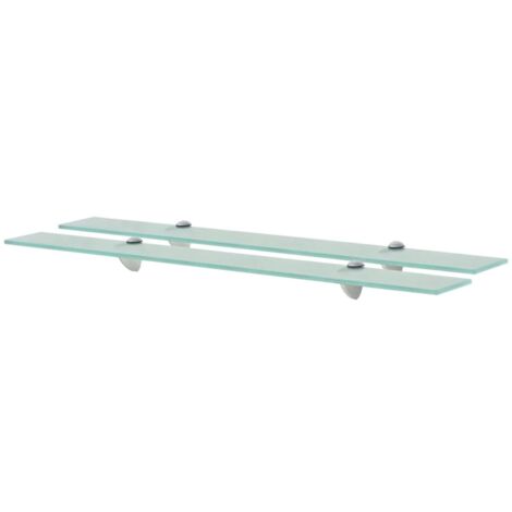 Schwebende Regale 2 Stk. Glas 80x10 cm 8 mm vidaXL134735
