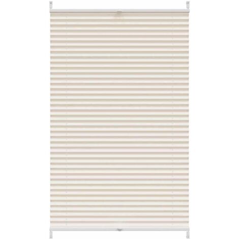 vidaXL Plissee 70x125 cm Creme