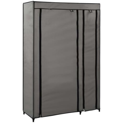 Faltschrank Grau 110x45x175 cm Stoff vidaXL