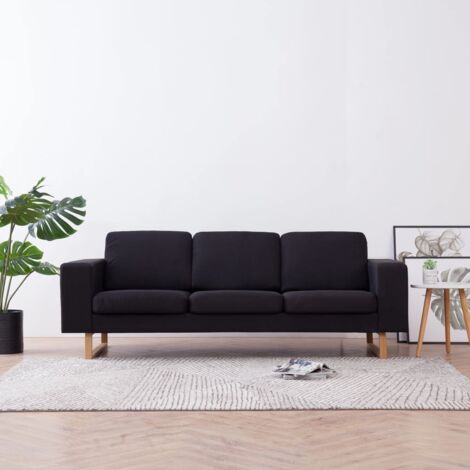 3-Sitzer Sofa Schwarz