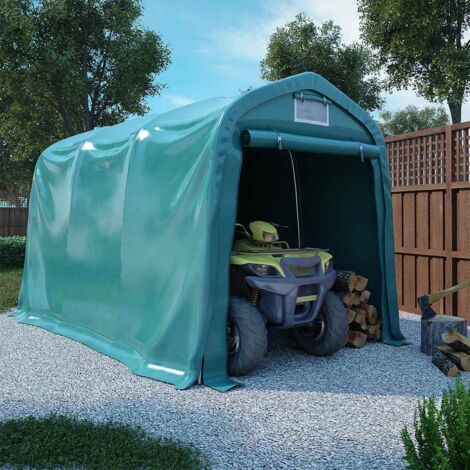 Garagenzelt PVC 2,4x3,6 m Grün vidaXL
