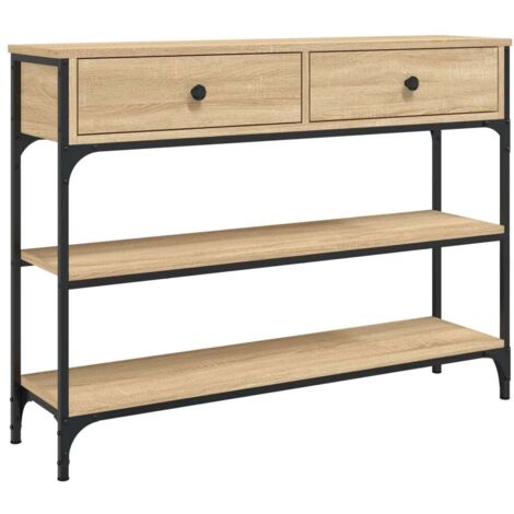 Konsole Tisch Sonoma Eiche 100x25x75 cm aus Spanplatte