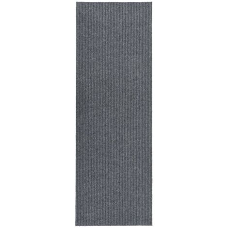vidaXL Teppich 100x350 cm Grau