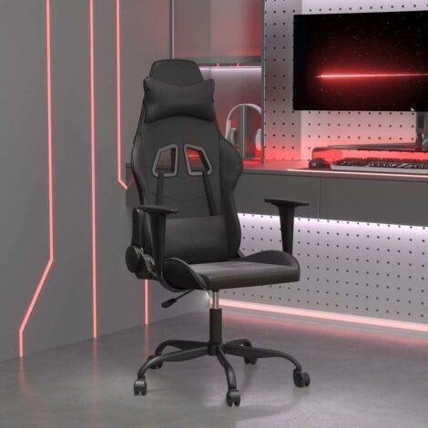 vidaXL Gaming Stuhl Schwarz Kunstleder