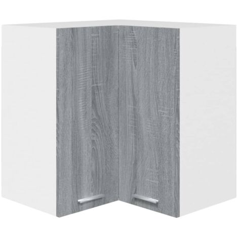 Eck-Hängeschrank Lyon Grau Sonoma 57x57x60 cm Holzwerkstoff vidaXL