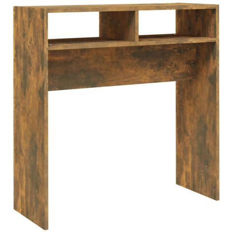 vidaXL Konsolentisch Raucheiche 78x30x80 cm Holzwerkstoff