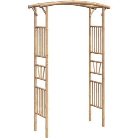vidaXL Rosenbogen Bambus 118x40x187 cm