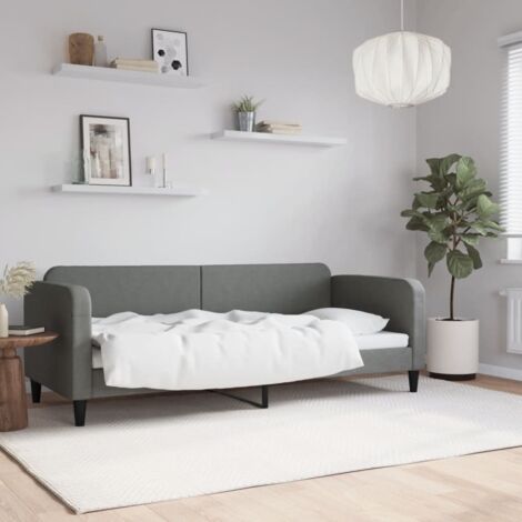 vidaXL Tagesbett grau 80x200 cm Stoff