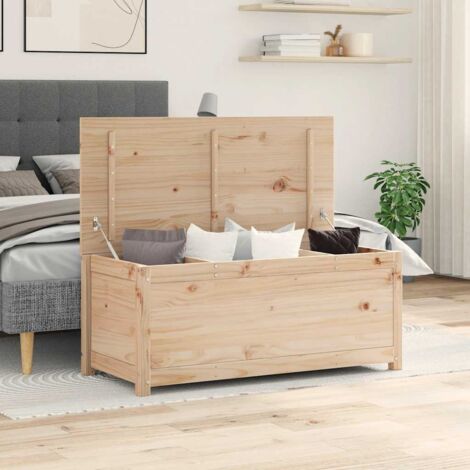 vidaXL Aufbewahrungsbox 110x50x45,5 cm Massivholz Kiefer