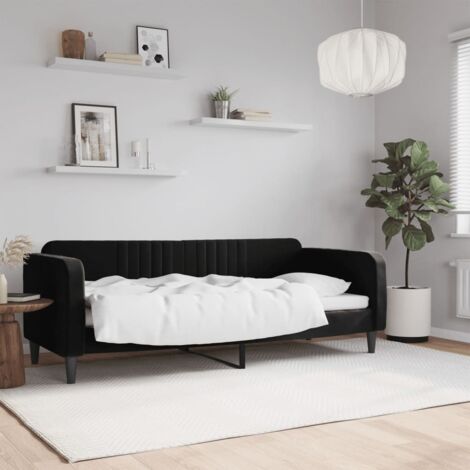 vidaXL Tagesbett schwarz 80x200 cm Samt