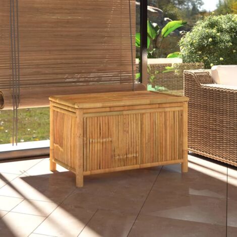 vidaXL Aufbewahrungsbox Garten Bambus 90x52x55 cm braun