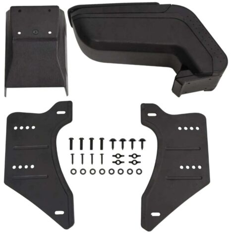 Universelles schwarzes Fahrzeugarmlehne 14x30x(32-48,5) cm ABS