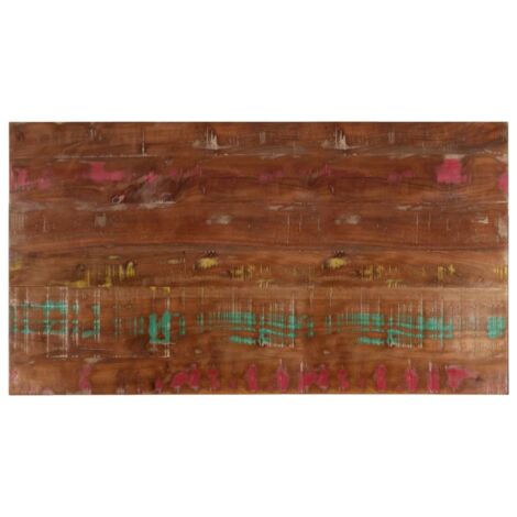 vidaXL Tischplatte 100x60x2,5cm rechteckig aus recyceltem Massivholz