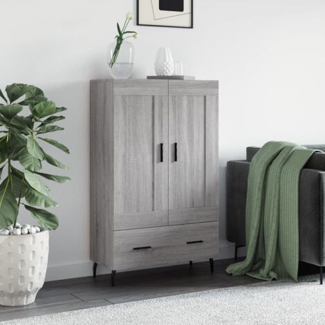 Hochschrank Sonoma Grau 69,5x31x115 cm aus Spanplatte