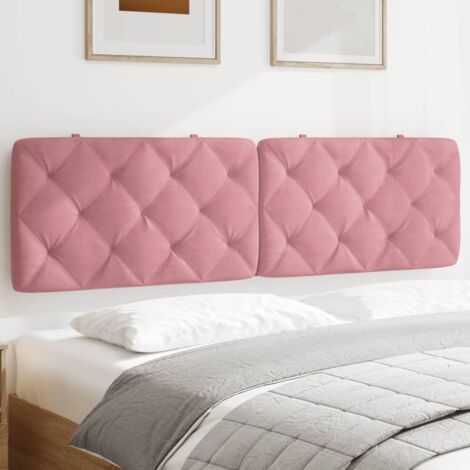 Kopfkissen für das Bett 180 cm Samt rosa