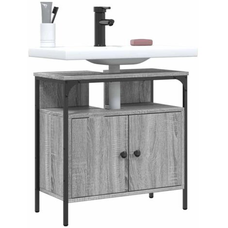 Waschbeckenunterschrank Sonoma Grau 60x30x60 cm
