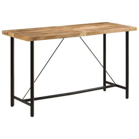 Bartisch 180x70x107 cm Massivholz Mango und Eisen vidaXL