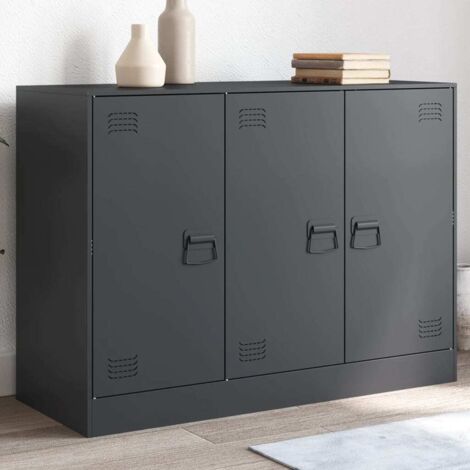 Buffet Anthrazit 99x39x73 cm Stahl