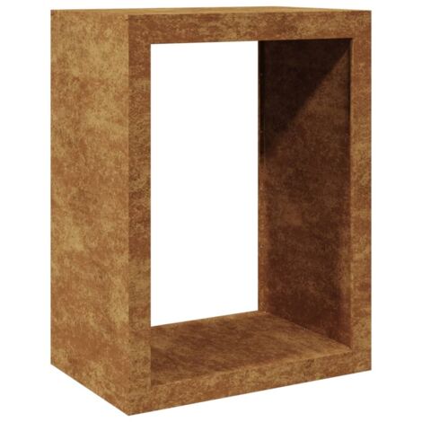 Holzlager 60x40x80 cm Cortenstahl