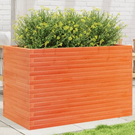 Blumentrog Zinnoberbraun 110x60x68,5 cm aus massivem Kiefernholz
