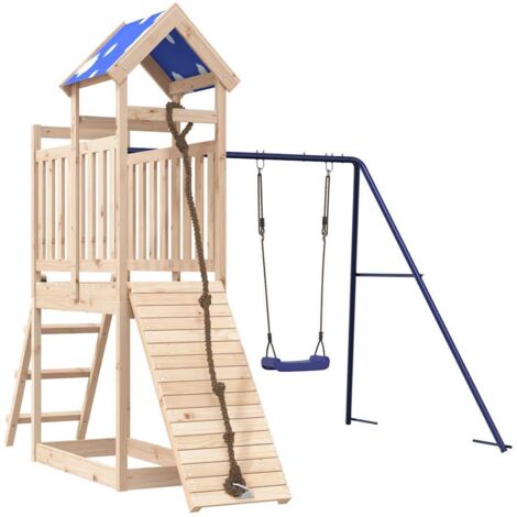 Spielplatz im Freien aus massivem Kiefernholz