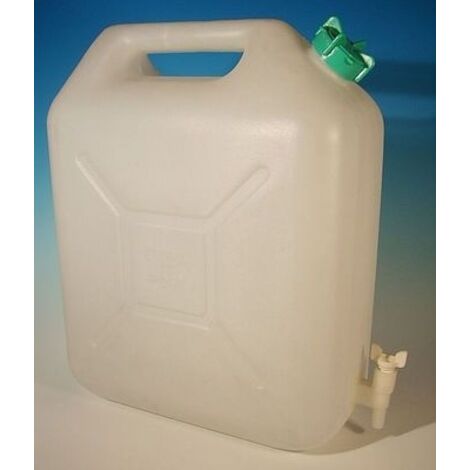 Eda-Plastiques Kanister Extra-Stark Weiß 5 Liter mit Wasserhahn