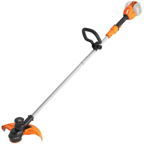 WORX 40V (2x20V) Trimmer  PowerShare  WG183E.9  Kein Akku oder Ladegerät im Lieferumfang  Verstellbarer Griff  Doppelter deHilo Kopf deHilo  Inklusive Aufroller de Hilo